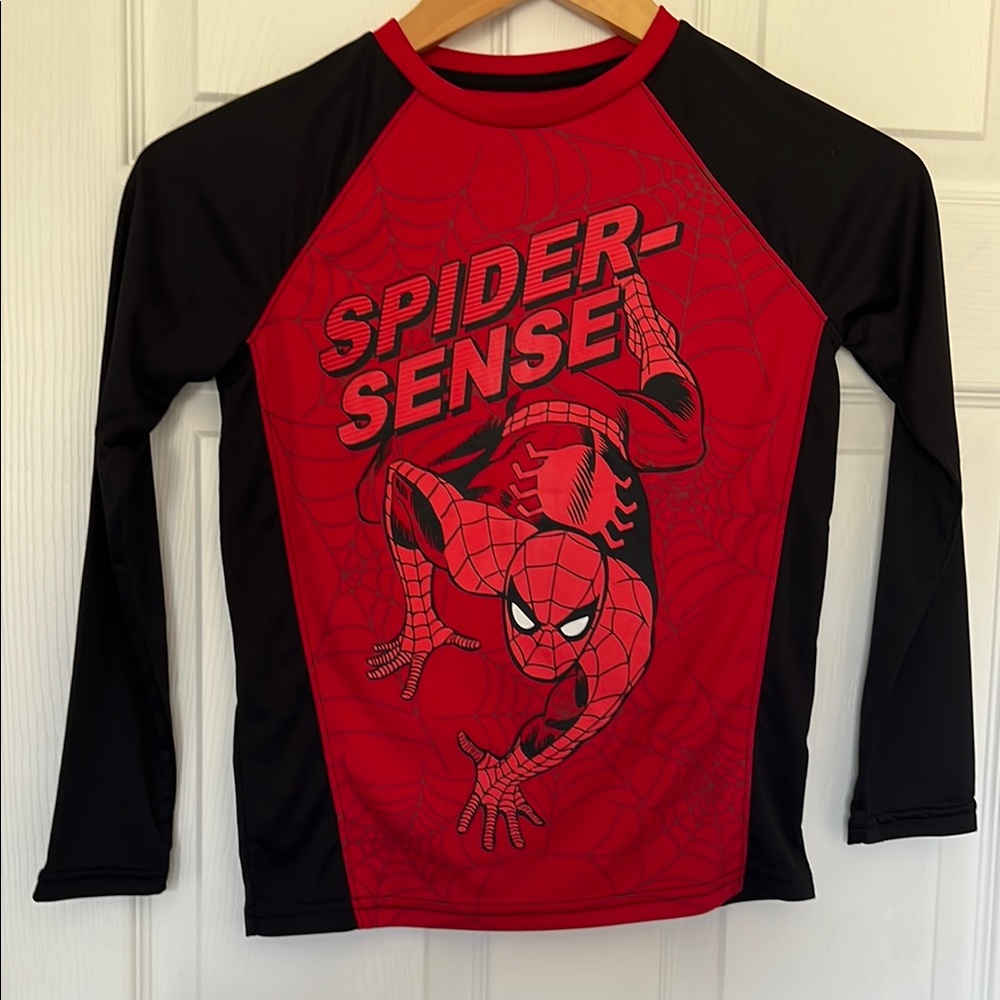 Jumping Beans Red and Black Long Sleeve Spider-Man Tee